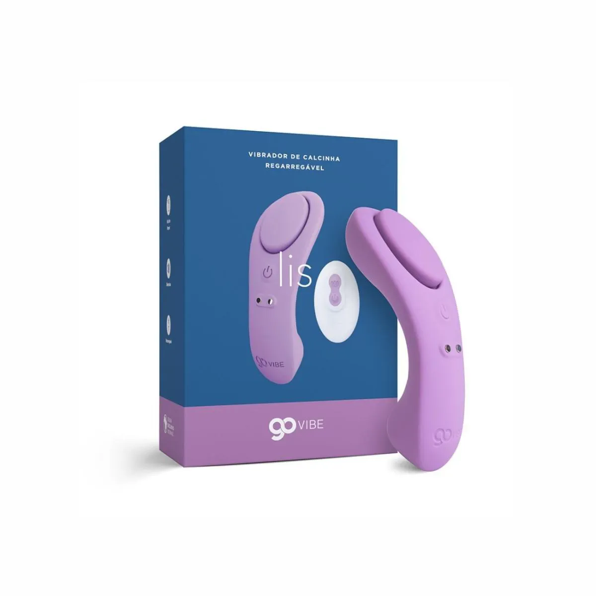 VIBRADOR COM CONTROLE E IMã PARA CALCINHA DISCRETO E POTENTE