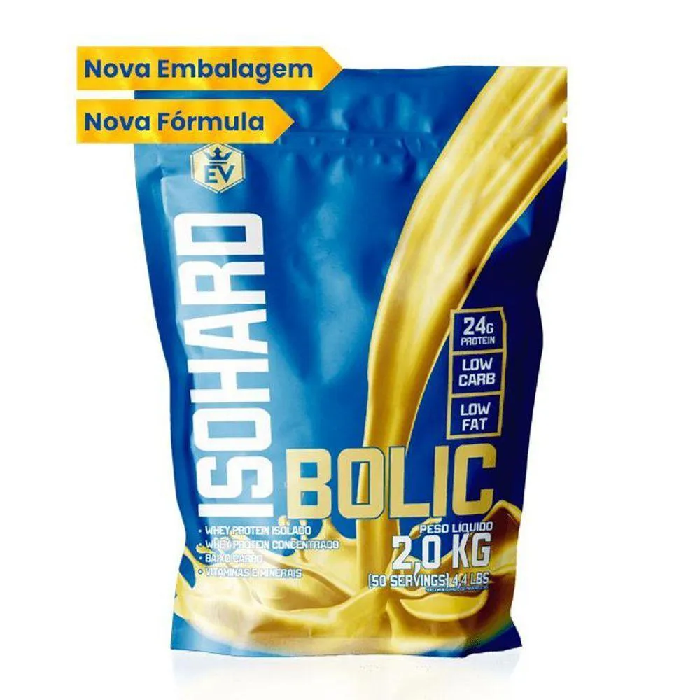 PROTEíNA ISOLADA ISO HARD BOLIC 2KG NEW PACKAGE MORANGO