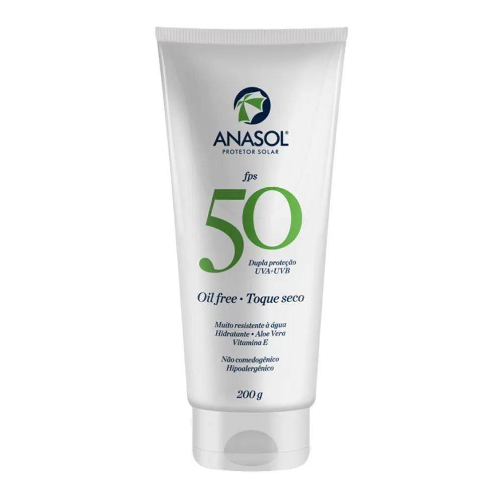 PROTETOR SOLAR CORPORAL ANASOL FPS 50 COM 200G
