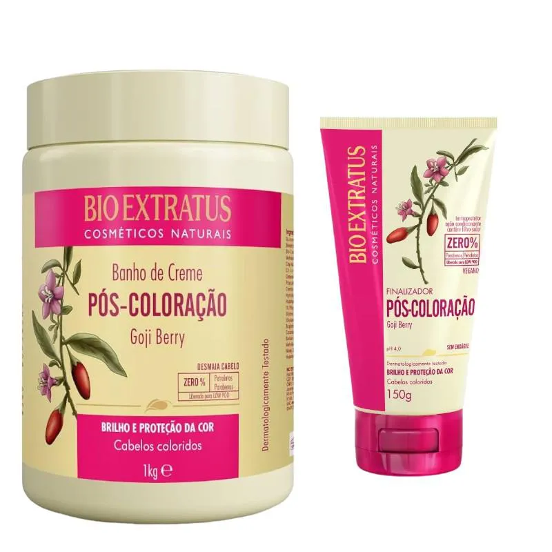 KIT PóS COLORAçãO FINALIZAçãO CAPILAR 1 BANHO DE CREME 1KG 1 FINALIZADOR 150ML