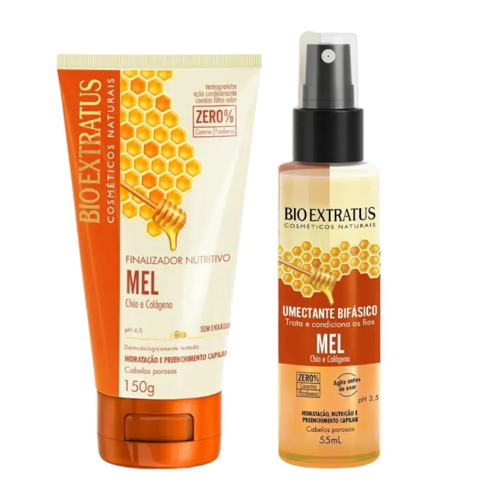 KIT MEL FINALIZAçãO CAPILAR E CONTROLE DE POROSIDADE 1 FINALIZADOR 150ML 1 FIX DOSE