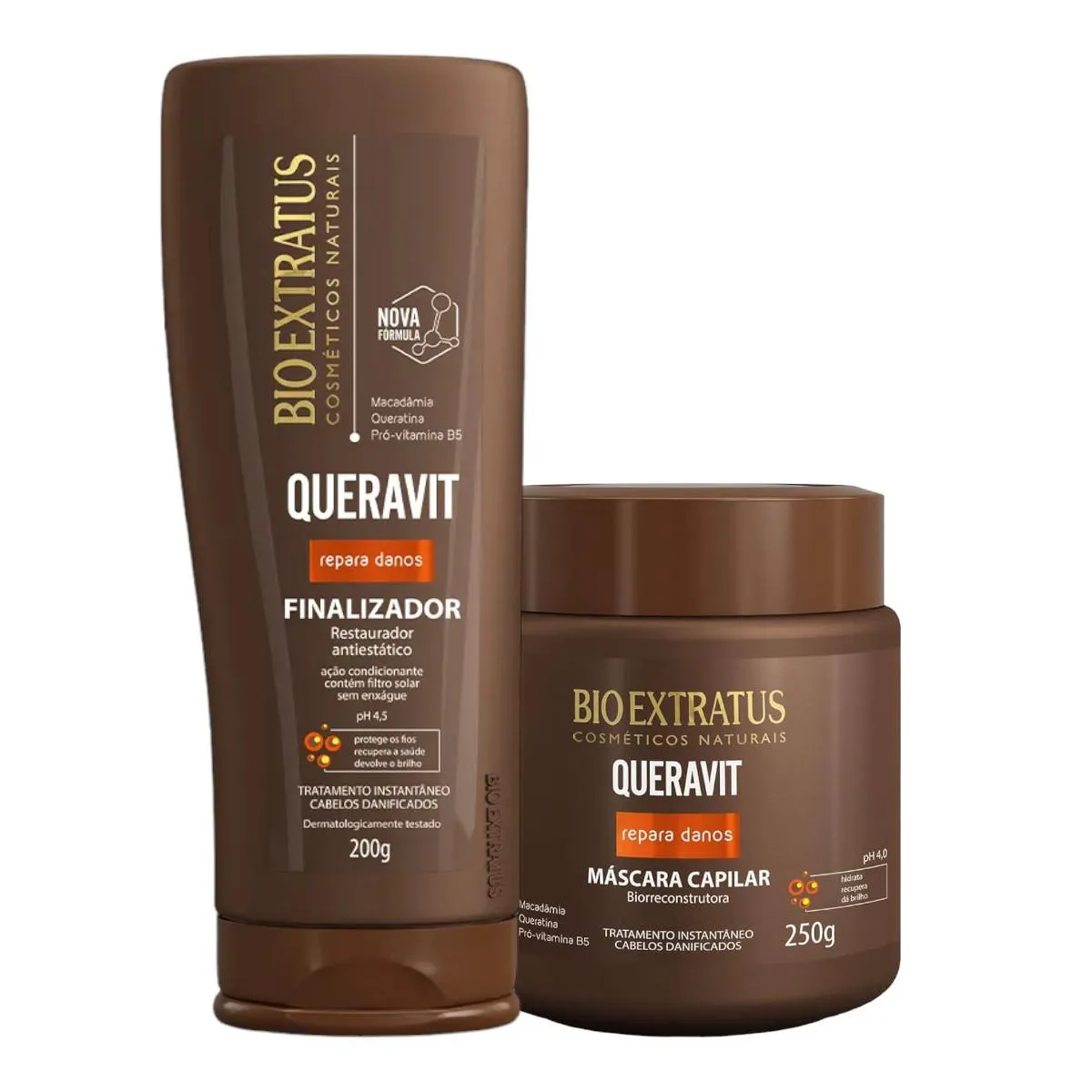 KIT QUERAVIT FINALIZAçãO CAPILAR 1 MáSCARA 250ML 1 FINALIZADOR 200ML