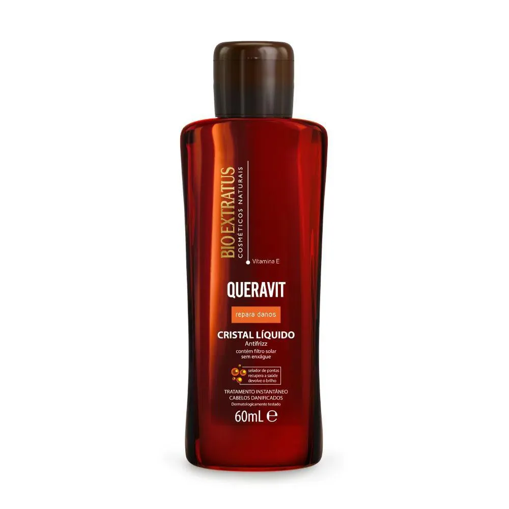 CRISTAL LíQUIDO SELADOR DE PONTAS QUERAVIT 60 ML BIO EXTRATUS