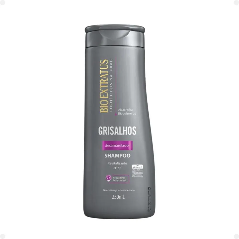 SHAMPOO DESAMARELADOR BIO EXTRATUS GRISALHOS 250ML