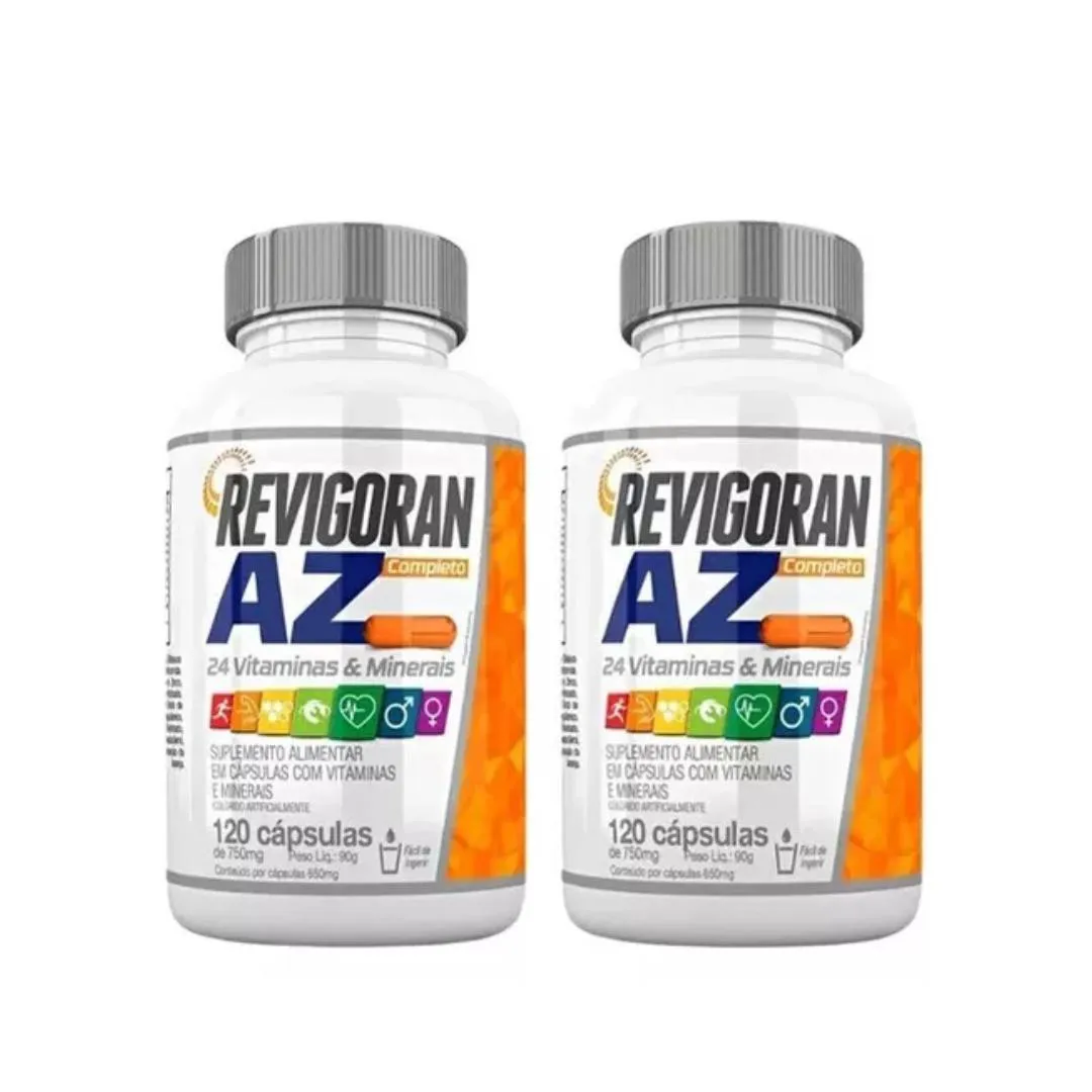 KIT 2X REVIGORAN A-Z 750MG 120 CÁPSULAS - NUTRENDS SEM Sabor
