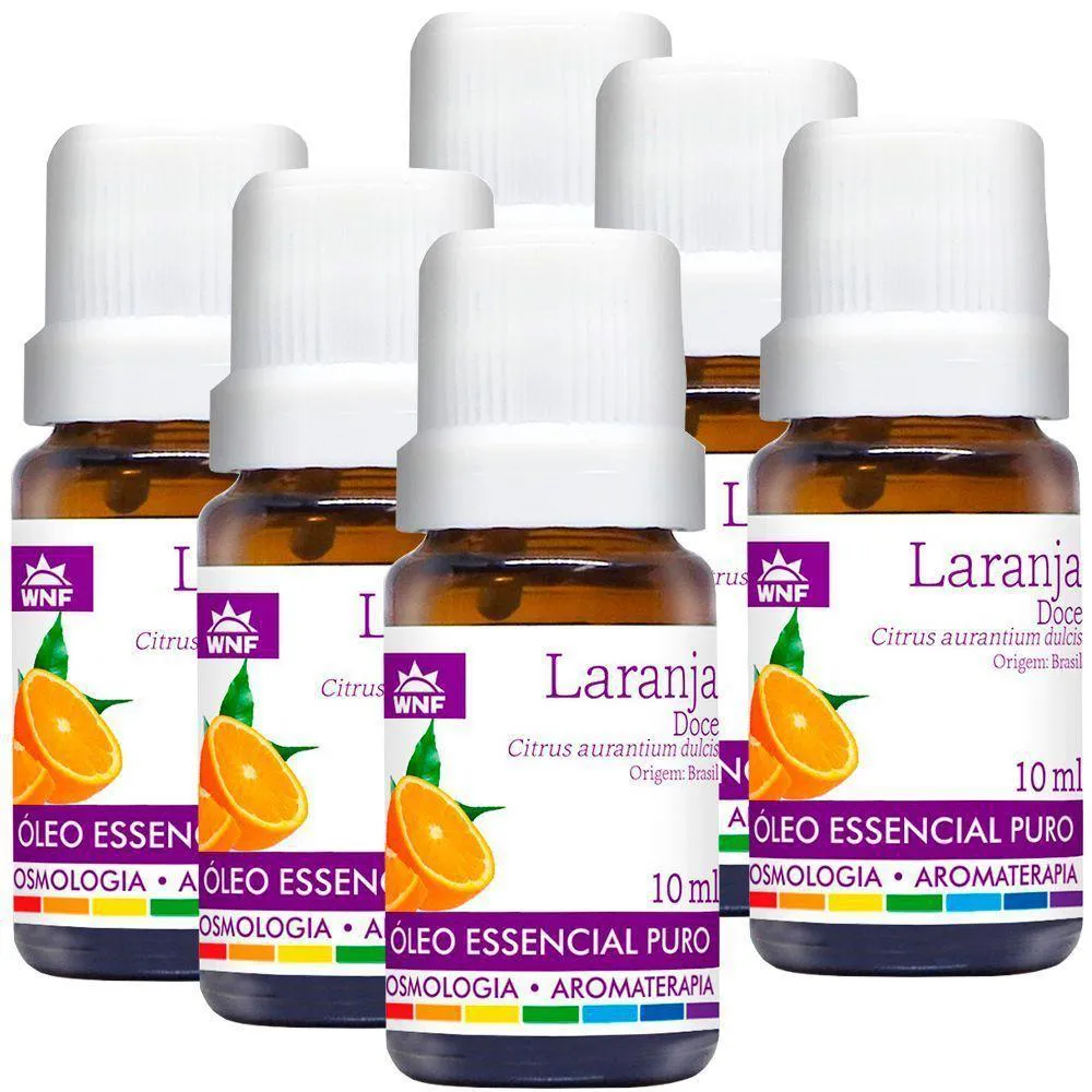KIT 6X ÓLEO ESSENCIAL DE LARANJA DOCE 10ML WNF