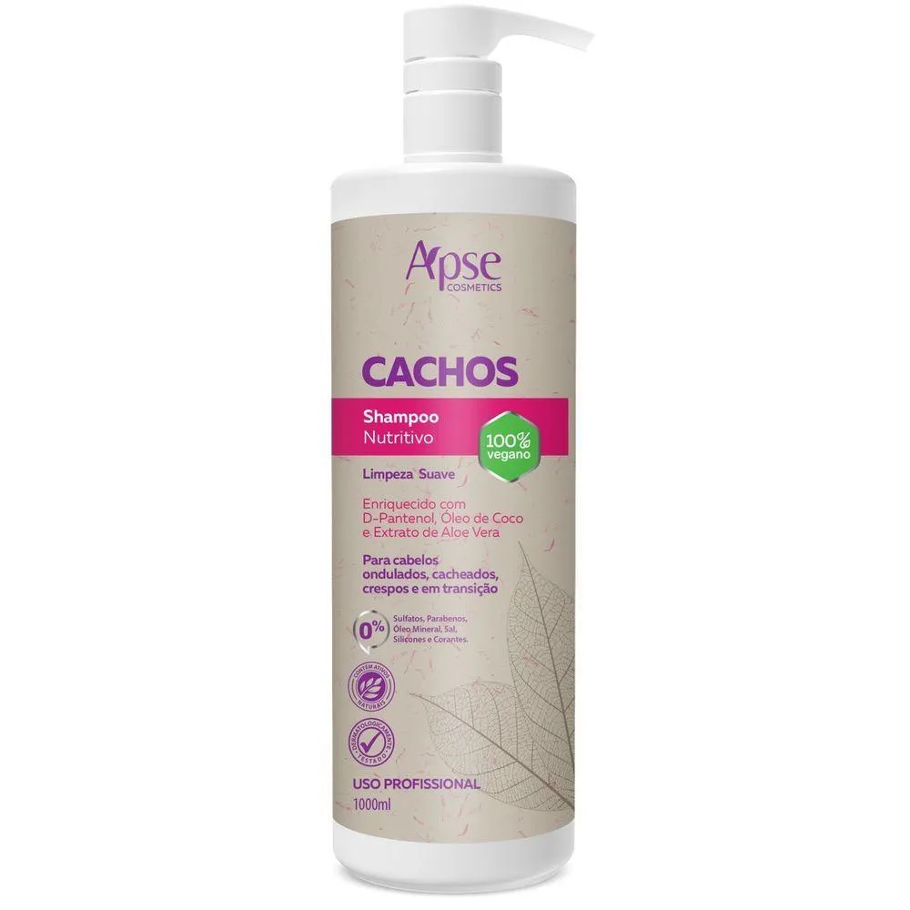 SHAMPOO APSE CACHOS NUTRITIVO LIMPEZA SUAVE 1000ML