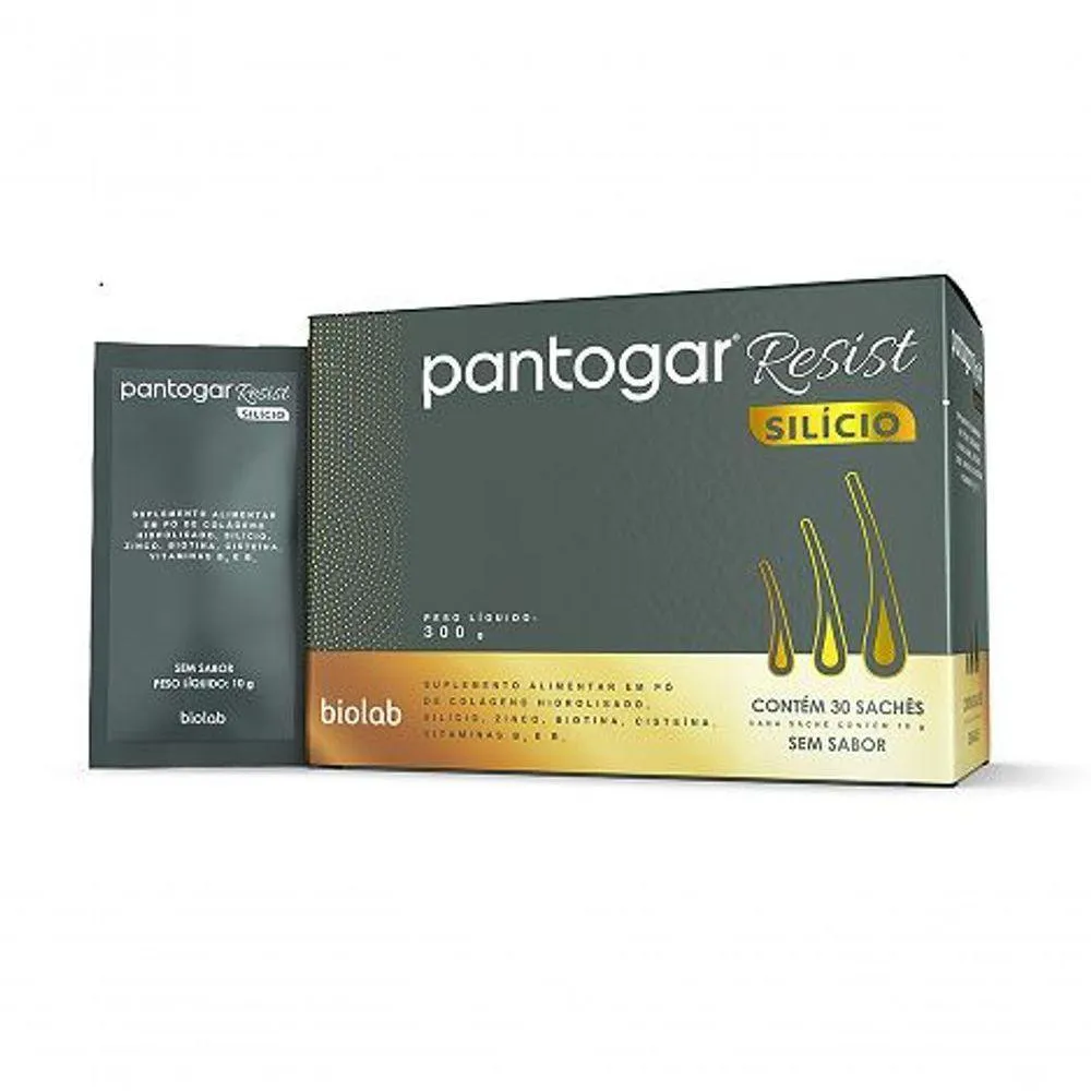 PANTOGAR RESIST SILíCIO COM 30 SACHêS