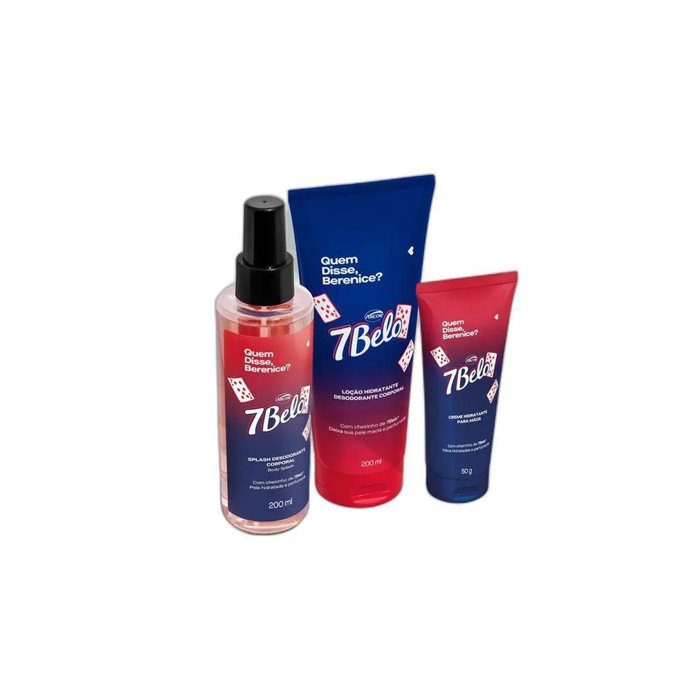 COMBO 7 BELO: LOçãO HIDRATANTE 200ML + CREME PARA MãOS 50G+ BODY SPLASH 200ML