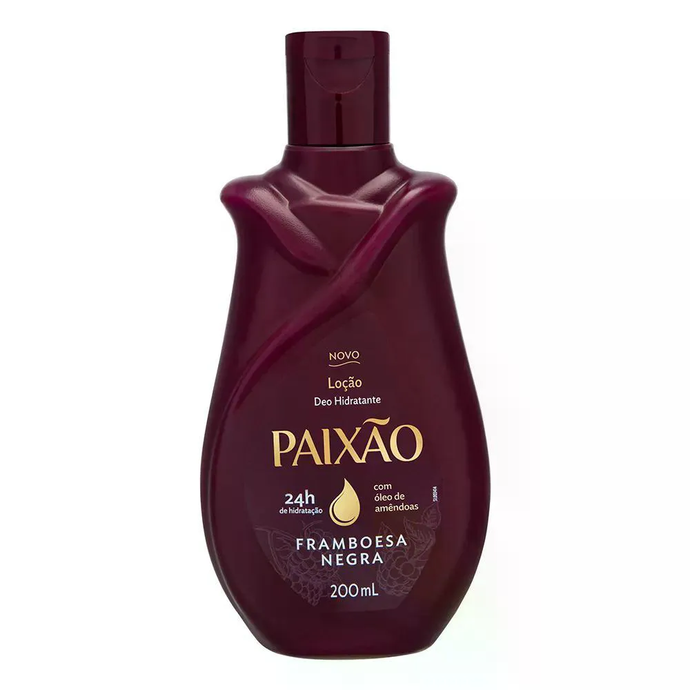 LOCAO HIDRATANTE CORPORAL PAIXAO  200ML FRAMBOESA NEGRA