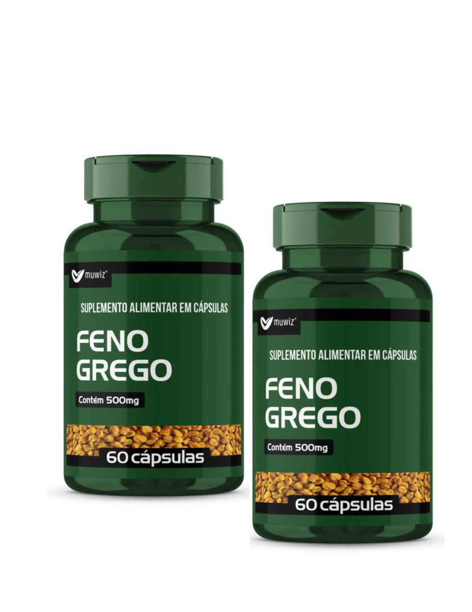 FENO GREGO 500MG 60 CáPSULAS - 2 UNIDADES