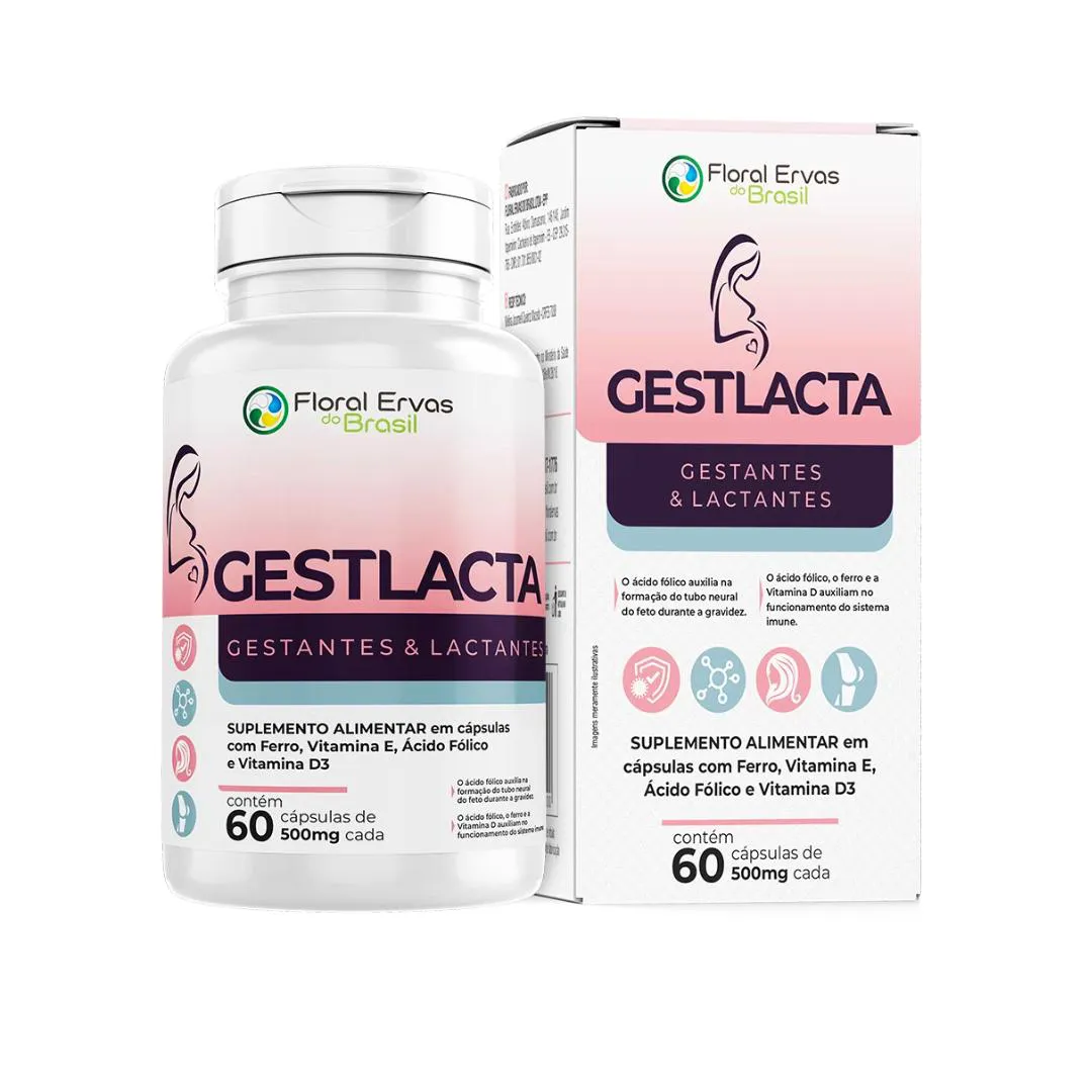 GESTLACTA VITAMINA E FERRO VITAMINA D3 60 CAPSULAS