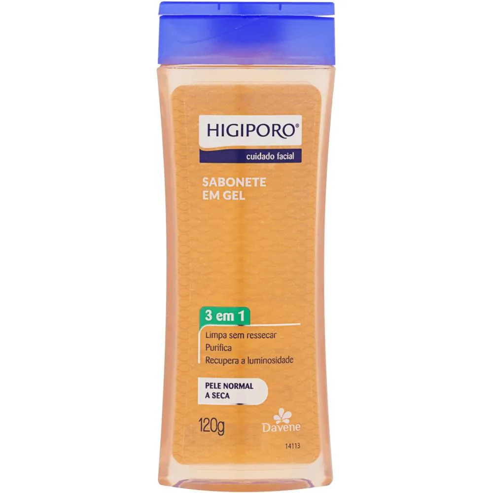 SABONETE EM GEL PELE NORMAL A SECA HIGIPORO 120G DAVENE